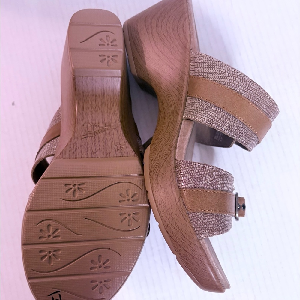 Dansko Slip In Sofia Sandals Python Imprint Women… - image 3